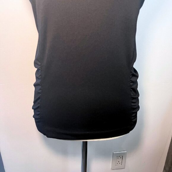 ATHLETA V-Neck Active Tank Ruched Sides Built-In Bra Size 34B - Picture 3 of 10